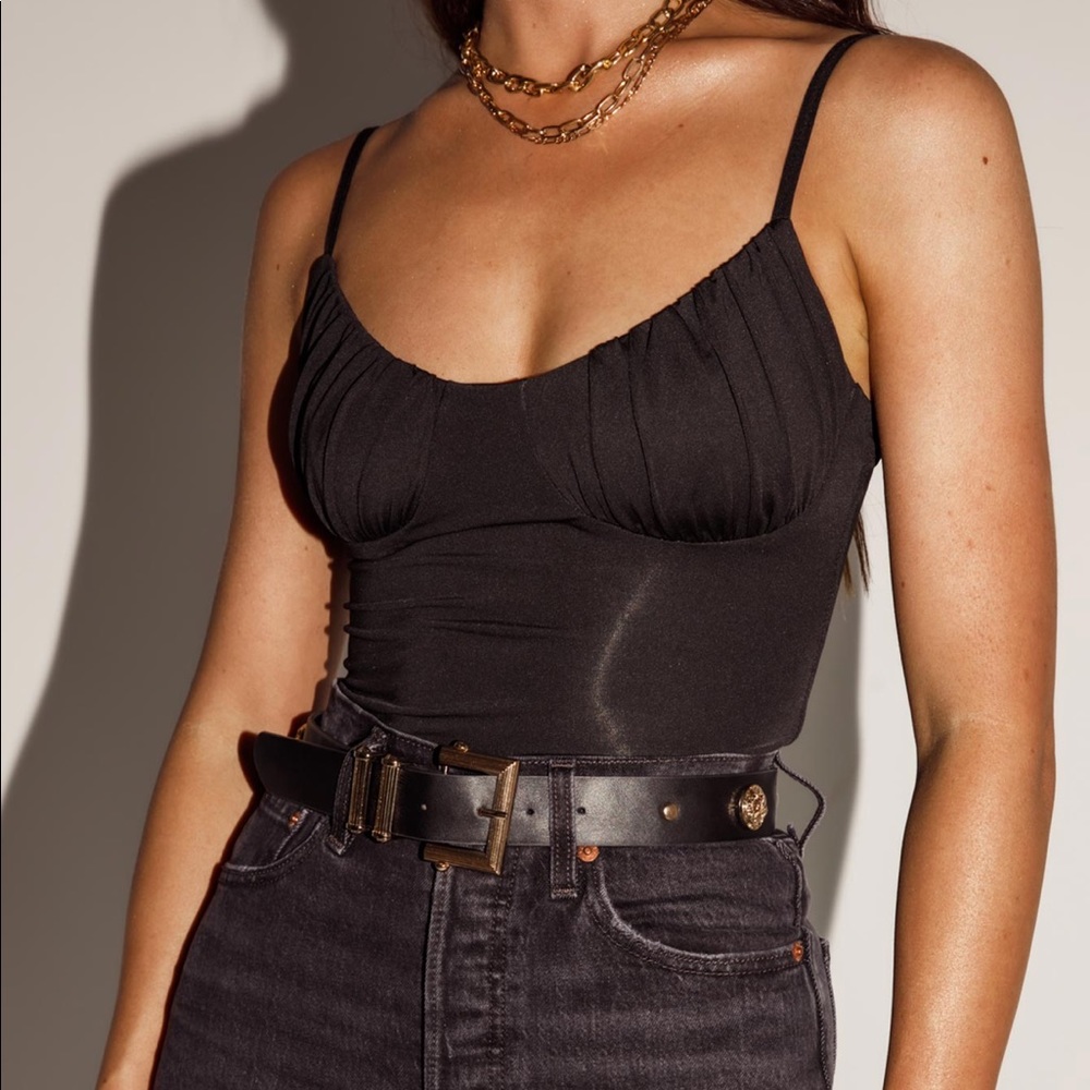 SOLD Princess Polly Levey Bodysuit Black